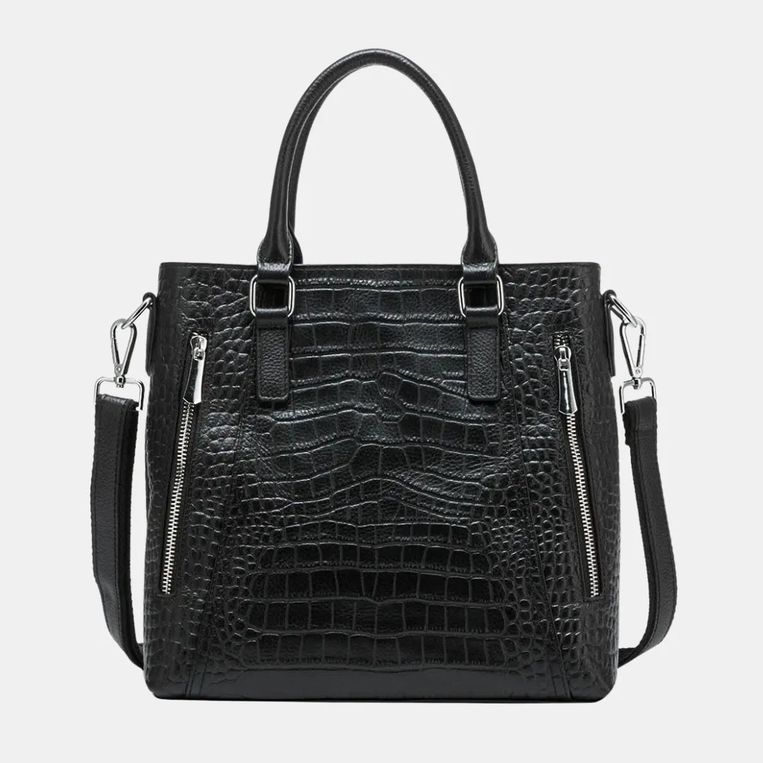 Bolsa-Tote-Preta-Couro-Legítimo-Kira